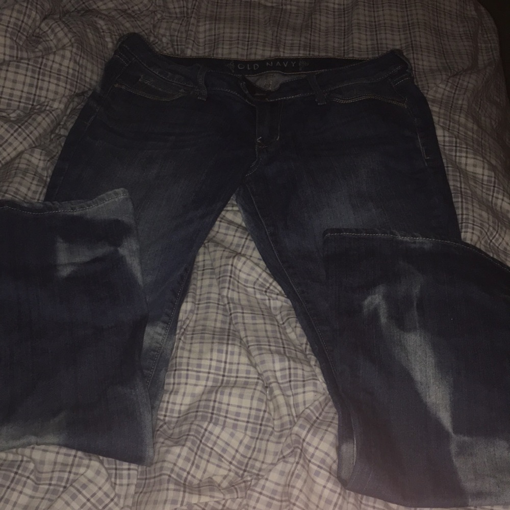 Bleach Splashed Ladies Flare Jeans